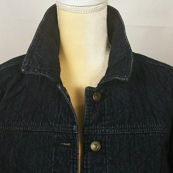 Christopher & Banks Quilted Denim Jacket - Picture 2 of 8